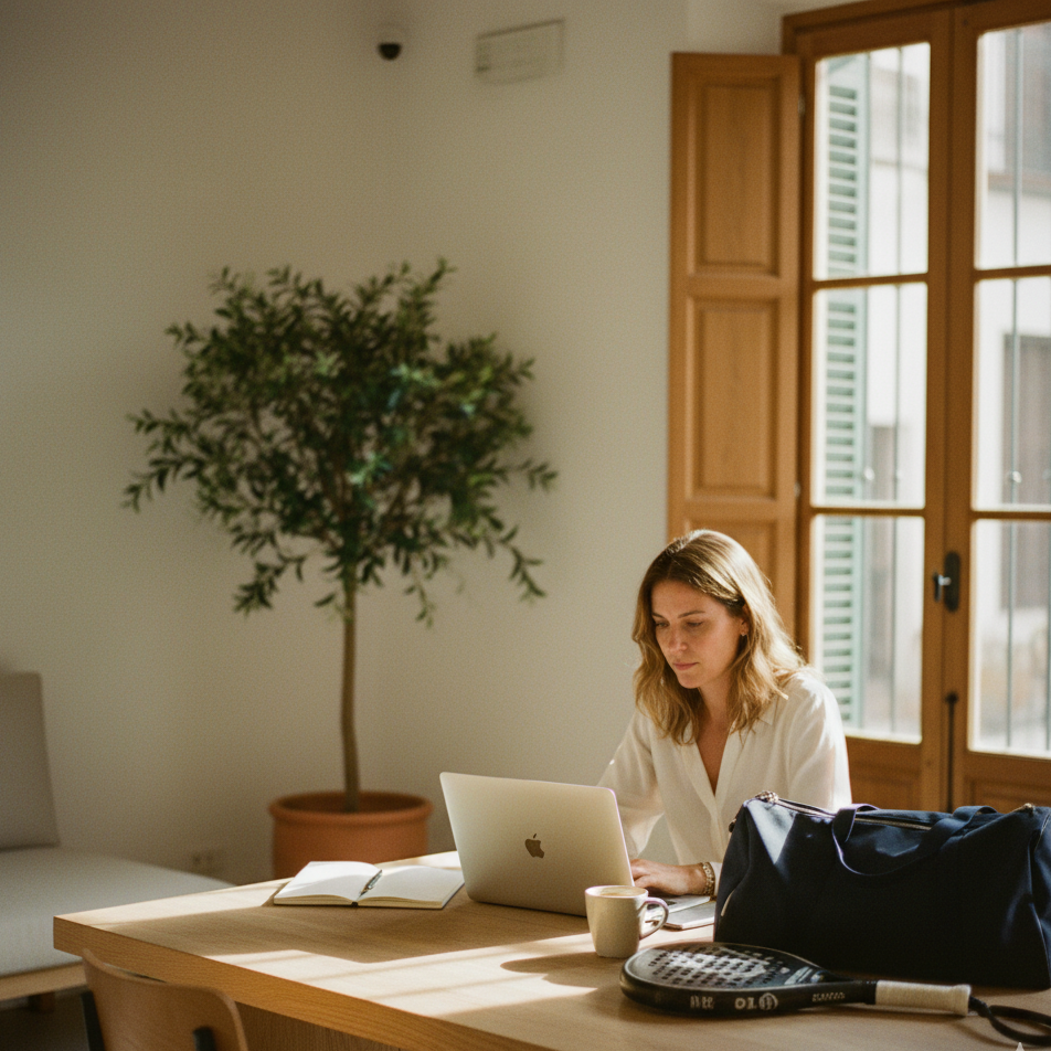 Co-Working und Padel kombiniert